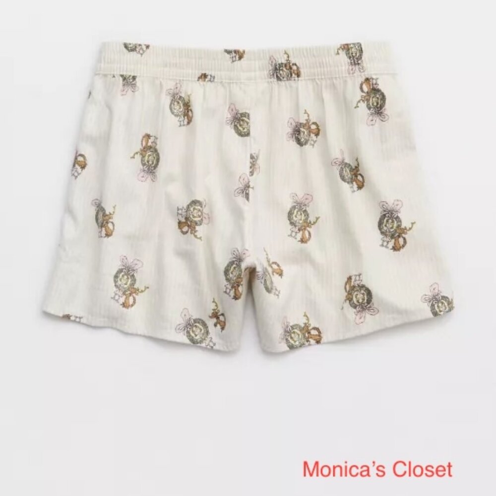 NWT Aerie Flannel Girl Boxer Cindy Lou Shorts – Cozy Flannel Sleep Bottoms